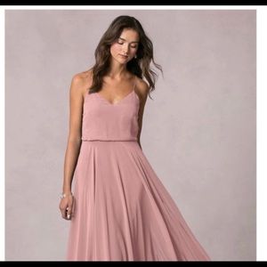 JENNY YOO INESSE DRESS IN ROSEWATER PINK
